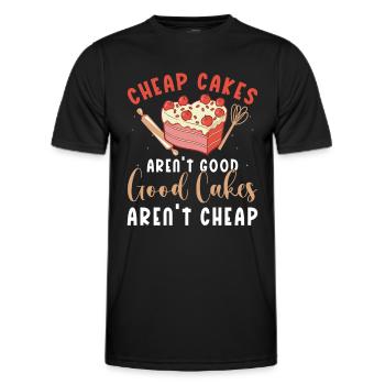 Cake Artist Cake Decorator Cake Decorator B - Men's Functional T-Shirt - black - Front - AI Model Male 178 dark (178cm)
