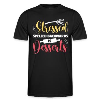 Cake Artist Cake Decorator Cake Decorator B - Men's Functional T-Shirt - black - Front - AI Model Male 178 dark (178cm)