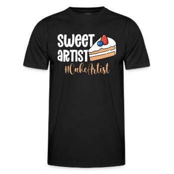 Cake Artist Cake Decorator Cake Decorator B - Men's Functional T-Shirt - black - Front - AI Model Male 178 dark (178cm)