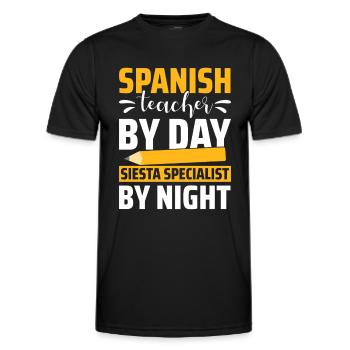 Spanischlehrerin Maestra Bilinguale Lehrerin - Männer Funktions-T-Shirt - Schwarz - Vorne - AI Model Male 178 dark (178cm)