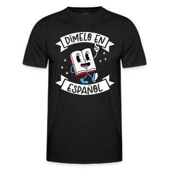 Spanischlehrerin Maestra Bilinguale Lehrerin - Männer Funktions-T-Shirt - Schwarz - Vorne - AI Model Male 178 dark (178cm)