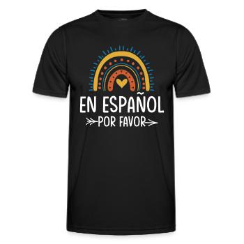 Spanischlehrerin Maestra Bilinguale Lehrerin - Männer Funktions-T-Shirt - Schwarz - Vorne - AI Model Male 178 dark (178cm)