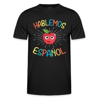 Spanischlehrerin Maestra Bilinguale Lehrerin - Männer Funktions-T-Shirt - Schwarz - Vorne - AI Model Male 178 dark (178cm)