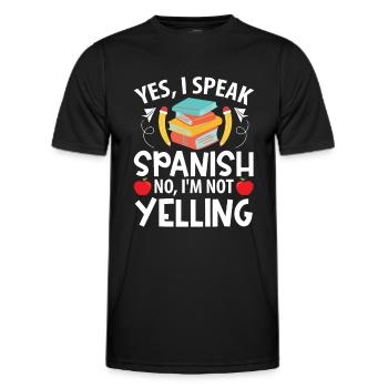 Spanischlehrerin Maestra Bilinguale Lehrerin - Männer Funktions-T-Shirt - Schwarz - Vorne - AI Model Male 178 dark (178cm)