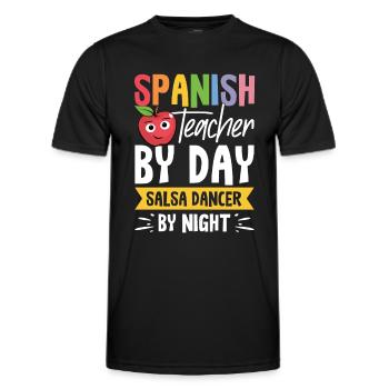 Spanischlehrerin Maestra Bilinguale Lehrerin - Männer Funktions-T-Shirt - Schwarz - Vorne - AI Model Male 178 dark (178cm)