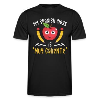 Spanischlehrerin Maestra Bilinguale Lehrerin - Männer Funktions-T-Shirt - Schwarz - Vorne - AI Model Male 178 dark (178cm)