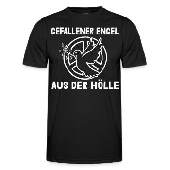 Gefallener Engelaus der Hölle - Männer Funktions-T-Shirt - Schwarz - Vorne - AI Model Male 178 dark (178cm)