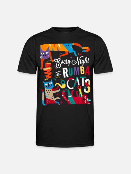 Ruma Cat's - T-shirt sport Homme - noir