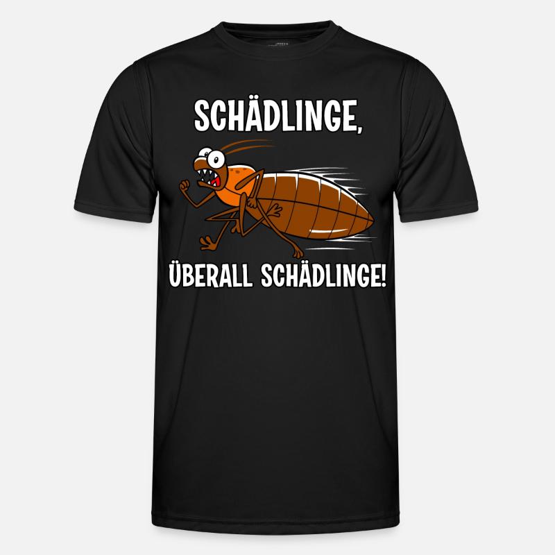 Schädlinge - Männer Funktions-T-Shirt - Schwarz