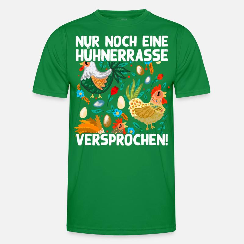 Nur noch eine Hühnerrasse versprochen Lustig Huhn Männer Funktions-T-Shirt