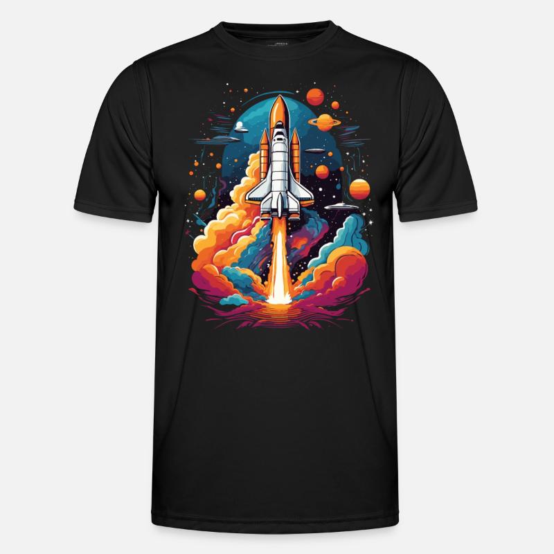 Astronaute de la navette spatiale Rocket Space Adventure T-shirt sport Homme