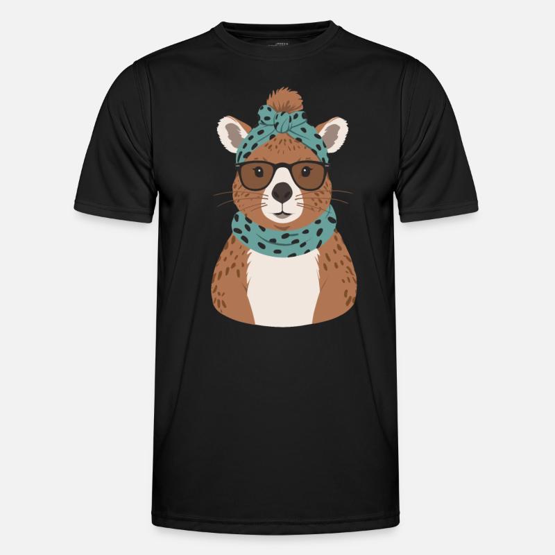 Funny Capymama Capybara Mom Men's Functional T-Shirt