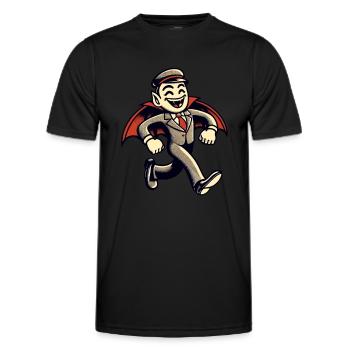 Rétro Vintage Style Halloween Vampire Costume Décoration - T-shirt sport Homme - noir - Devant - AI Model Male 178 dark (178cm)