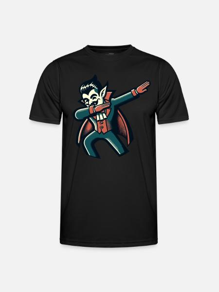 Dabbing vampire Drôle Dabbing Design - T-shirt sport Homme - noir