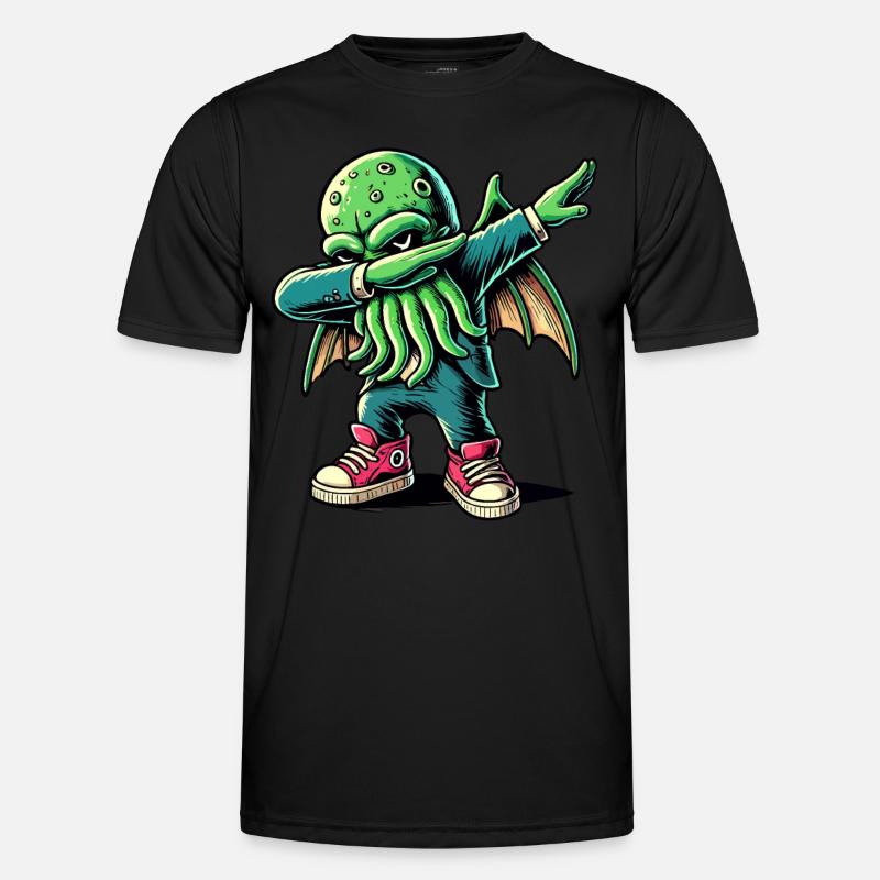 Lustiger Dabbender Cthulhu Dabbing Design - Männer Funktions-T-Shirt - Schwarz