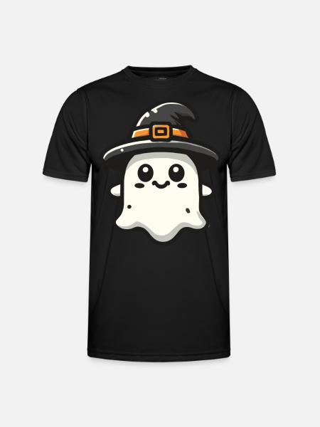 Funny Witch Ghost Spooky Party - Men's Functional T-Shirt - black