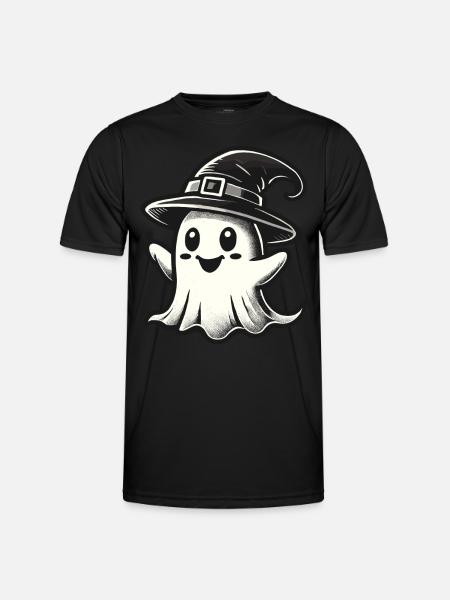 Funny Witch Ghost Spooky Party - Men's Functional T-Shirt - black