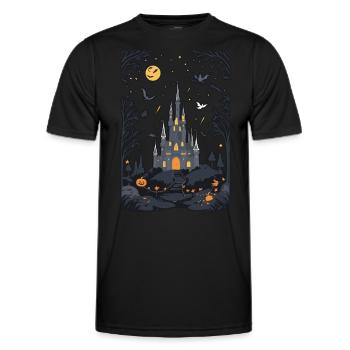 Spooky Haunted Castle Magical Haunted Castle - Men's Functional T-Shirt - black - Front - AI Model Male 178 dark (178cm)