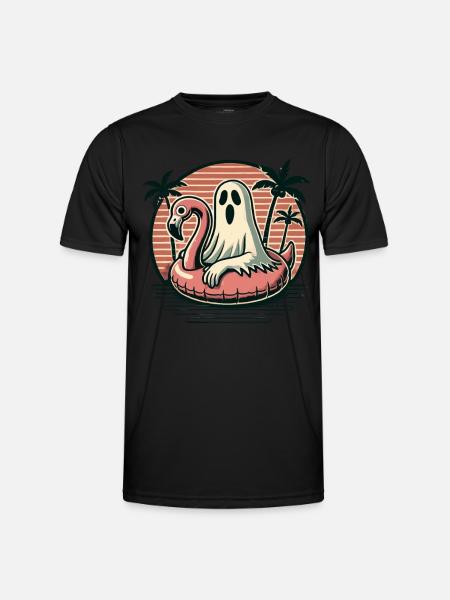 Summer Halloween Spooky Lifestyle Ghosts - Men's Functional T-Shirt - black