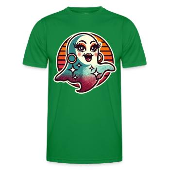 Drôle Glamour Goule Flashy Halloween - T-shirt sport Homme - vert - Devant - AI Model Male 178 dark (178cm)