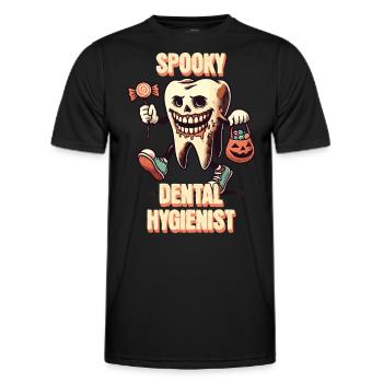 Aventure dentaire effrayante d’Halloween - T-shirt sport Homme - noir - Devant - AI Model Male 178 dark (178cm)
