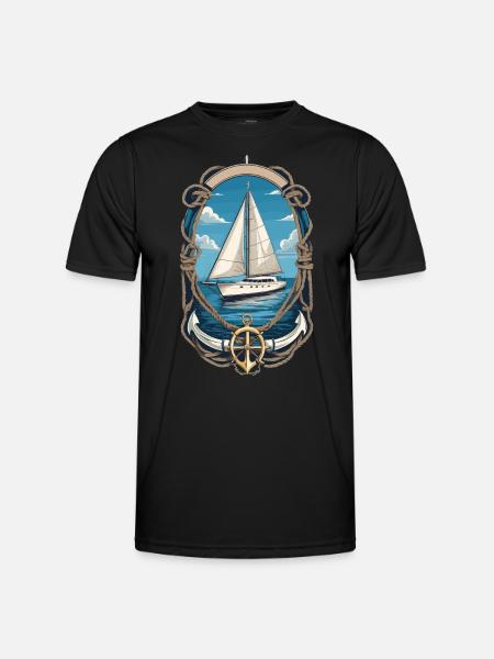 âSailboat adventure on the high seas - Men's Functional T-Shirt - black