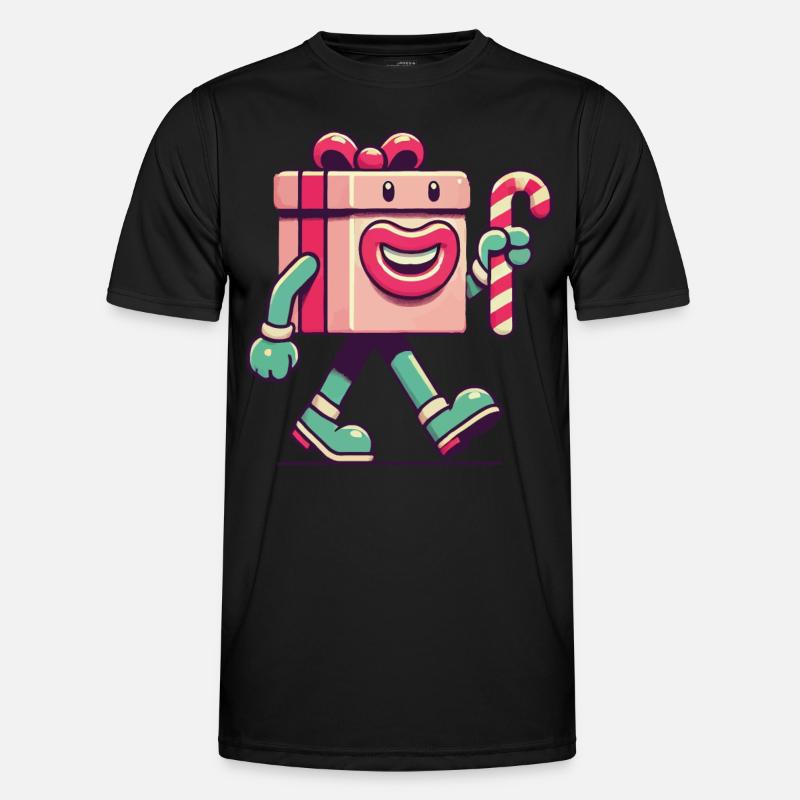 Fröhliches Weihnachtsgeschenk Maskottchen Männer Funktions-T-Shirt