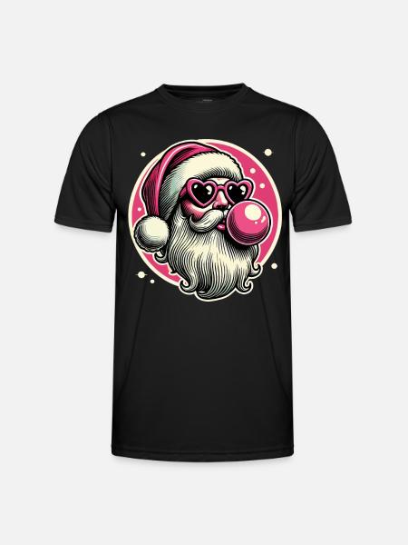 Cooler Sigma Santa Weihnachtsstil - Männer Funktions-T-Shirt - Schwarz