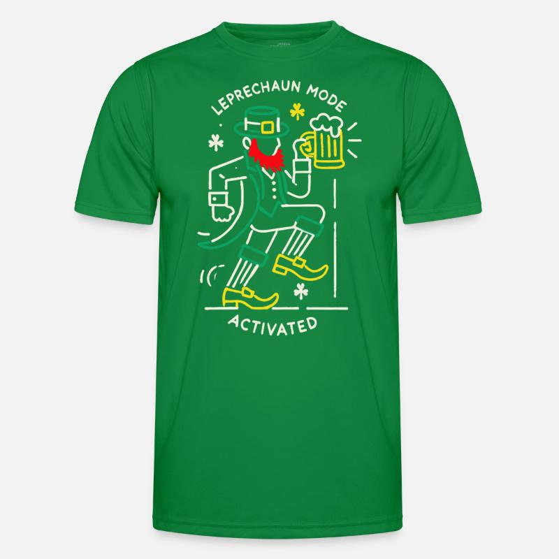Leprechaun Mode Activates St. Patrick's Day Celebration Men's Functional T-Shirt