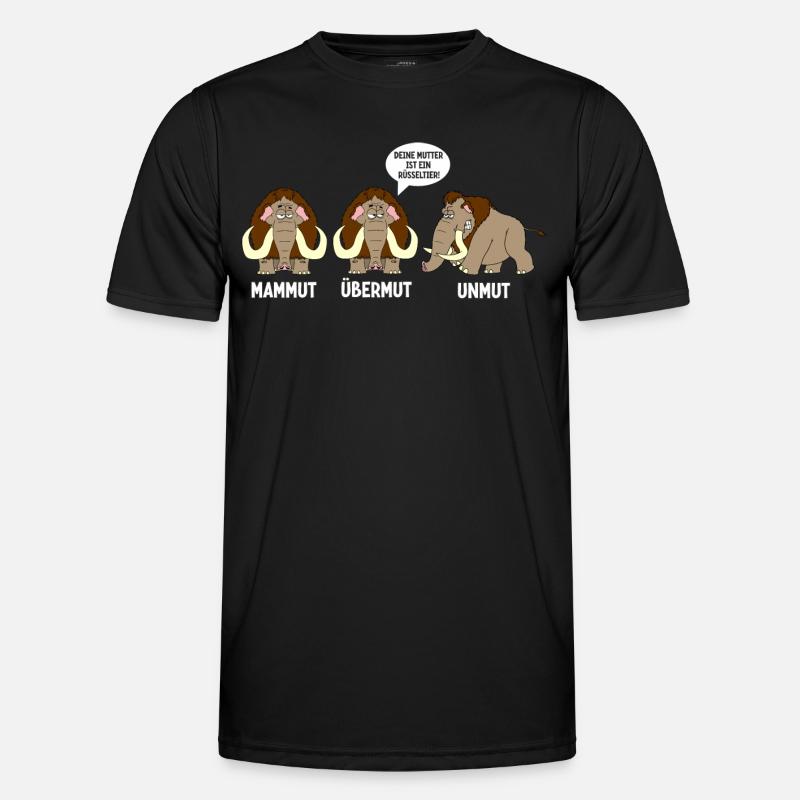 Mammut Übermut Unmut - Männer Funktions-T-Shirt - Schwarz