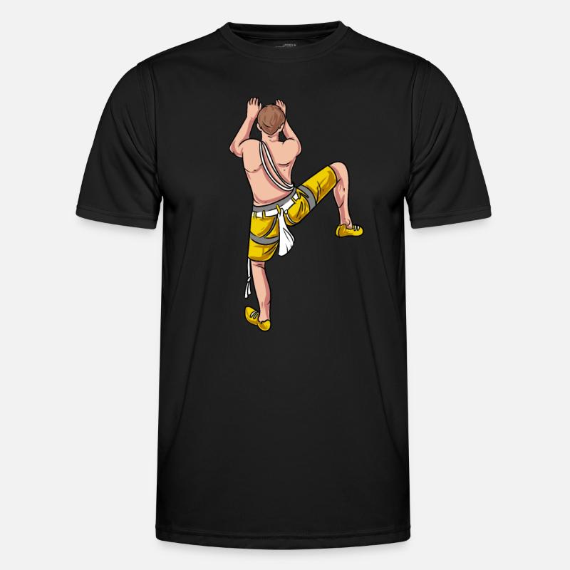 Mountaineer Climbing Climbing Wall - Men's Functional T-Shirt - black