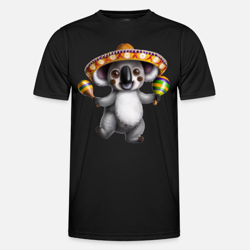 Cinco De Mayo Koala - Men's Functional T-Shirt - black