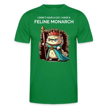 Cat People Pet Owner - Men's Functional T-Shirt - kelly green - Front - AI Model Male 178 dark (178cm)