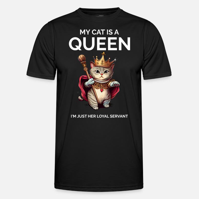 Stolze Katzenbesitzerin Katzenmutter - Männer Funktions-T-Shirt - Schwarz