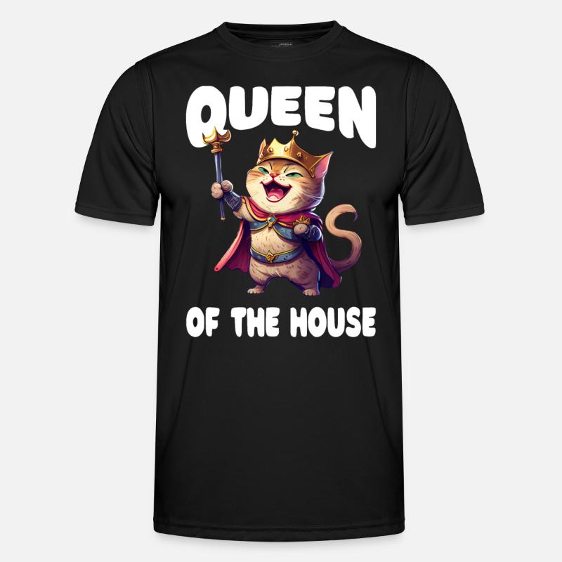 Proud Cat Mom - Men's Functional T-Shirt - black