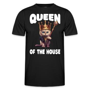 Katzendame - Lustig - Männer Funktions-T-Shirt - Schwarz - Vorne - AI Model Male 178 dark (178cm)