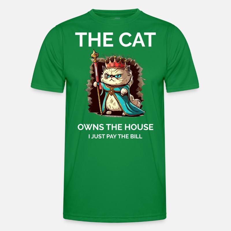Stolze Katzenmutter Männer Funktions-T-Shirt