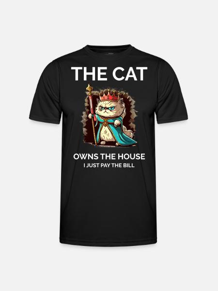 Stolze Katzenmutter - Männer Funktions-T-Shirt - Schwarz