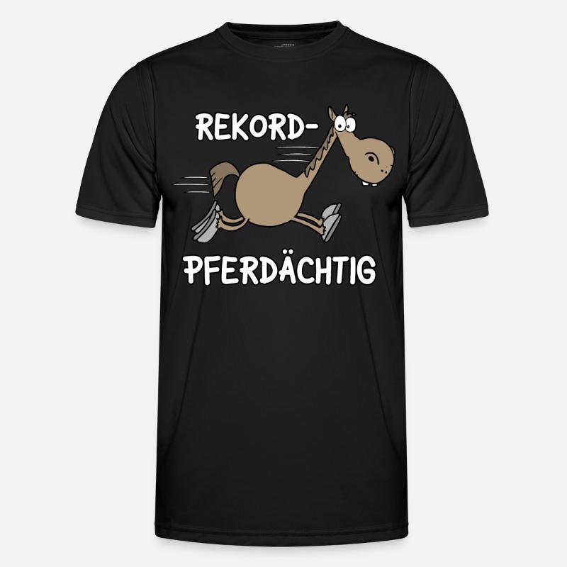 Rekord Pferdächtig Männer Funktions-T-Shirt