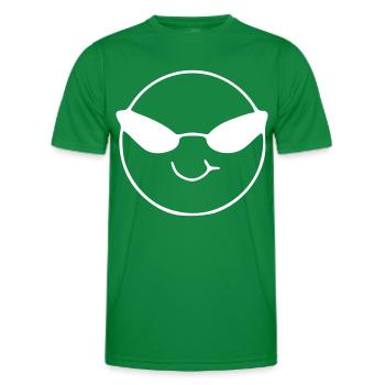 Emoji sketch blanc froid - T-shirt sport Homme - vert - Devant - AI Model Male 178 dark (178cm)