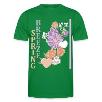 Brise printanière - T-shirt sport Homme - vert - Devant - AI Model Male 178 dark (178cm)