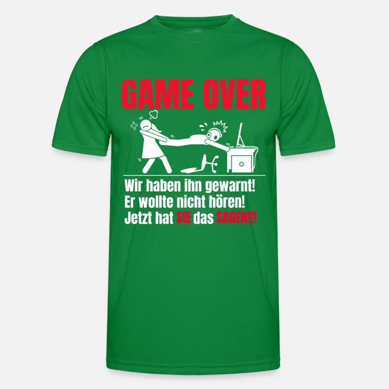 Game Over Männer Funktions-T-Shirt