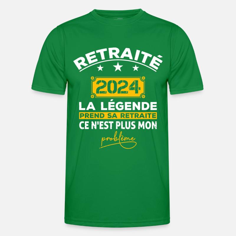 retraité 2024,cadeau de retraite T-shirt sport Homme