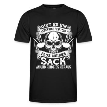 Dudelsack Dudelsackspieler Schottland Geschenk - Männer Funktions-T-Shirt - Schwarz - Vorne - AI Model Male 178 dark (178cm)