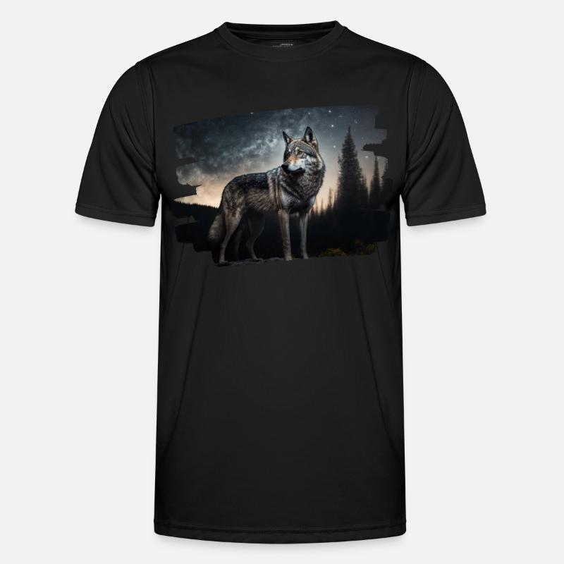 Realist Wolf - Men's Functional T-Shirt - black