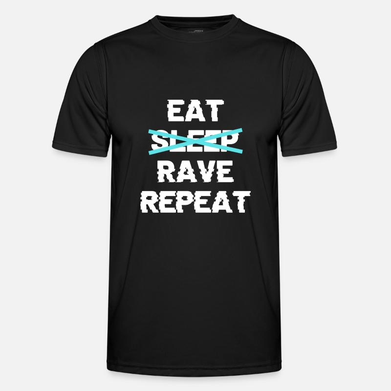Rave - Männer Funktions-T-Shirt - Schwarz