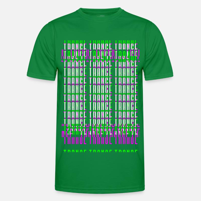 Trance Raver Techno Electro music edm dubstep Men's Functional T-Shirt