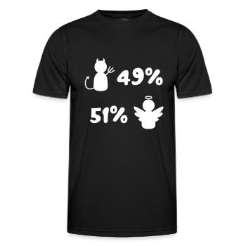 Angel Devil Funny Wild Sky Hell gift - Men's Functional T-Shirt - black - Front - AI Model Male 178 dark (178cm)