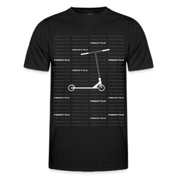Freestyle 2 - Men's Functional T-Shirt - black - Front - AI Model Male 178 dark (178cm)