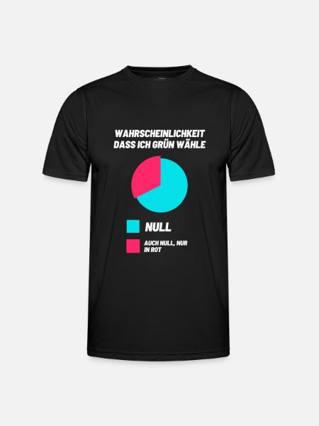 Grüne Demo Politik Wählen grundrechte freiheit - Männer Funktions-T-Shirt - Schwarz